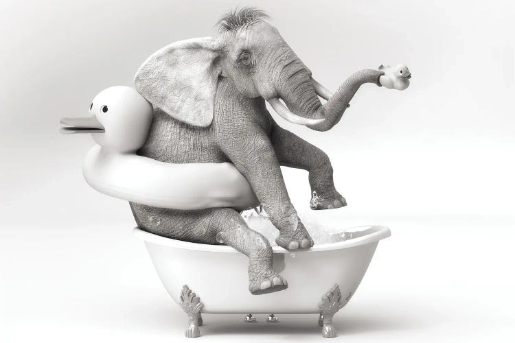 The Elephant In The Bathroom That Plays