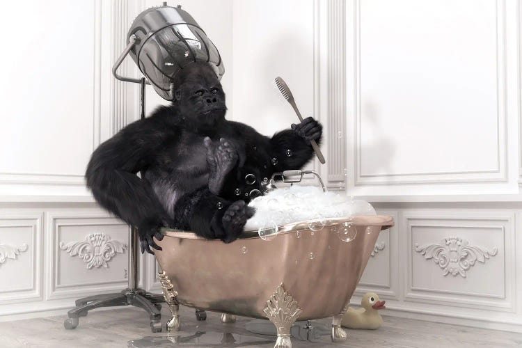 Gorilla In A Bathtub