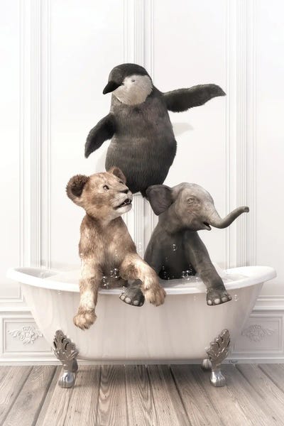 Penguins: Baby Animals In The Bath by Jauffrey Philippe