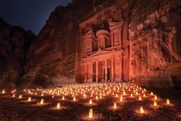 Wonders Of The World: Petra By Night by Jesús M. García