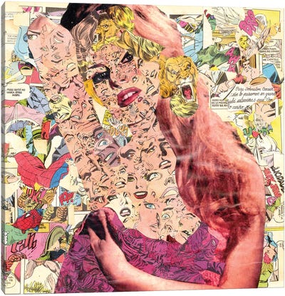 Ms Bardot Canvas Art Print - Comic Book Art