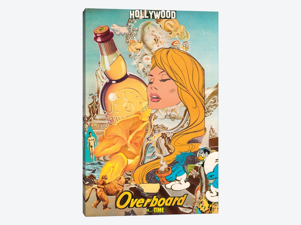 Hollywood Overboard In Time by Jon Garbet 1-piece Canvas Art Print