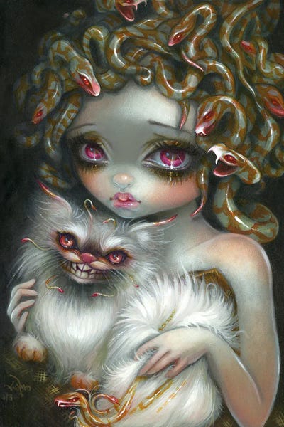 Medusa And Her Cat by Jasmine Becket-Griffith canvas print