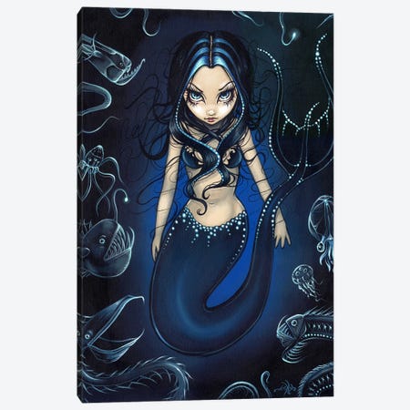 Mermaid Of The Deep Canvas Print #JGF104} by Jasmine Becket-Griffith Art Print