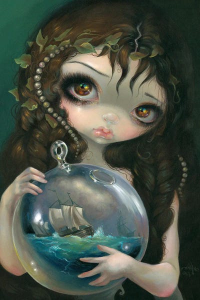 Microcosm Seascape by Jasmine Becket-Griffith framed canvas print