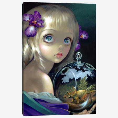 Microcosm Triceratops Canvas Print #JGF108} by Jasmine Becket-Griffith Canvas Art