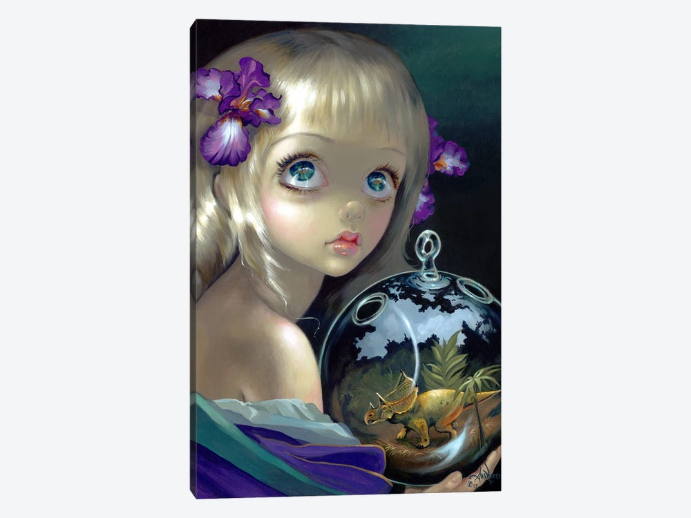 Microcosm Triceratops by Jasmine Becket-Griffith 1-piece Canvas Wall Art