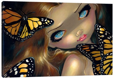 Nymph With Monarchs Canvas Art Print - Jasmine Becket-Griffith