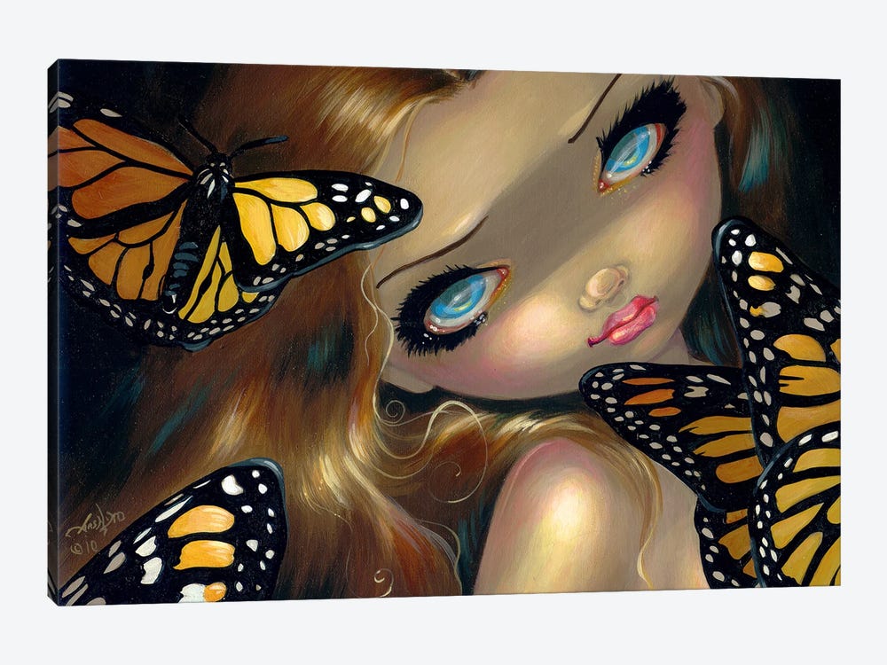 Nymph With Monarchs by Jasmine Becket-Griffith 1-piece Canvas Wall Art