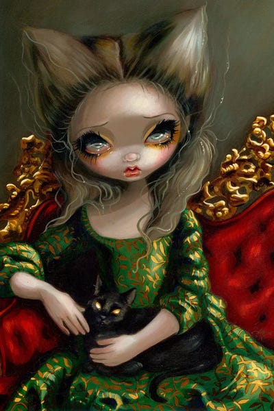 Black Cats: Princess With A Black Cat by Jasmine Becket-Griffith