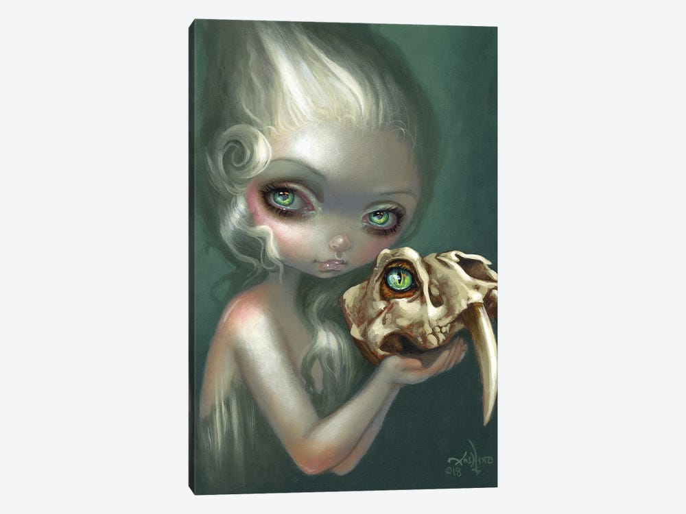 Resurrected Saber Toothed Cat by Jasmine Becket-Griffith 1-piece Canvas Artwork