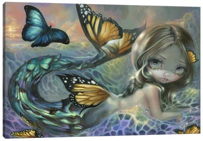 Sea Monarch Canvas Art Print - Pop Surrealism & Lowbrow Art