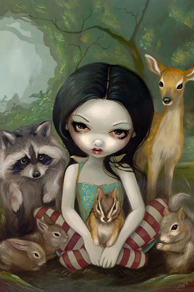 Animated & Comic Strip Characters: Snow White And Her Animal Friends by Jasmine Becket-Griffith