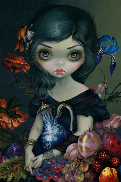 Stilleven VI by Jasmine Becket-Griffith framed canvas print