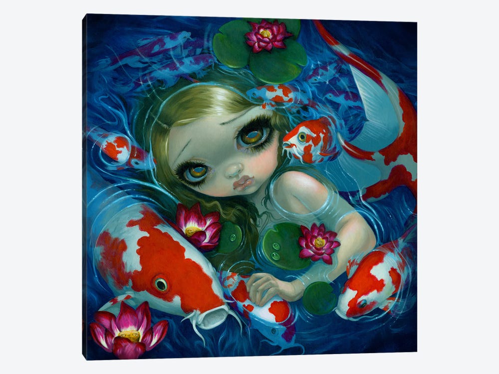 Swimming With Koi by Jasmine Becket-Griffith 1-piece Canvas Artwork