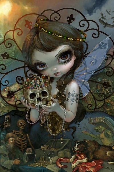 Unseelie Court Greed by Jasmine Becket-Griffith framed canvas print