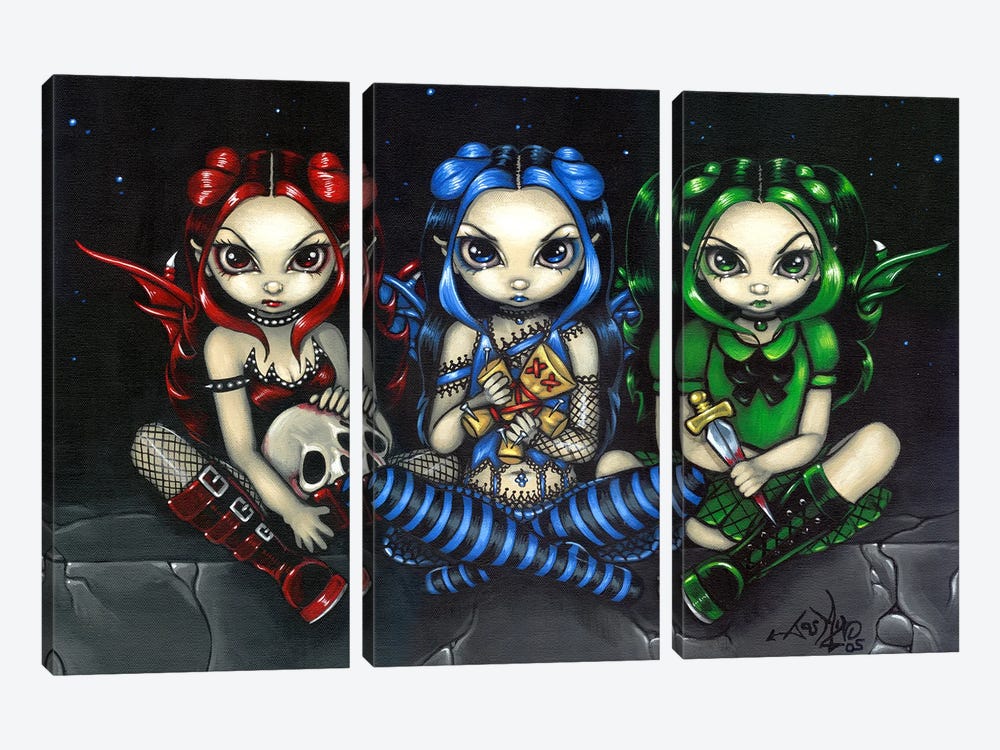 Wicked Tricksy And False by Jasmine Becket-Griffith 3-piece Art Print