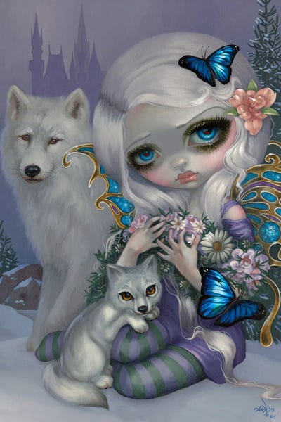 Butterflies and Flowers: Winter by Jasmine Becket-Griffith