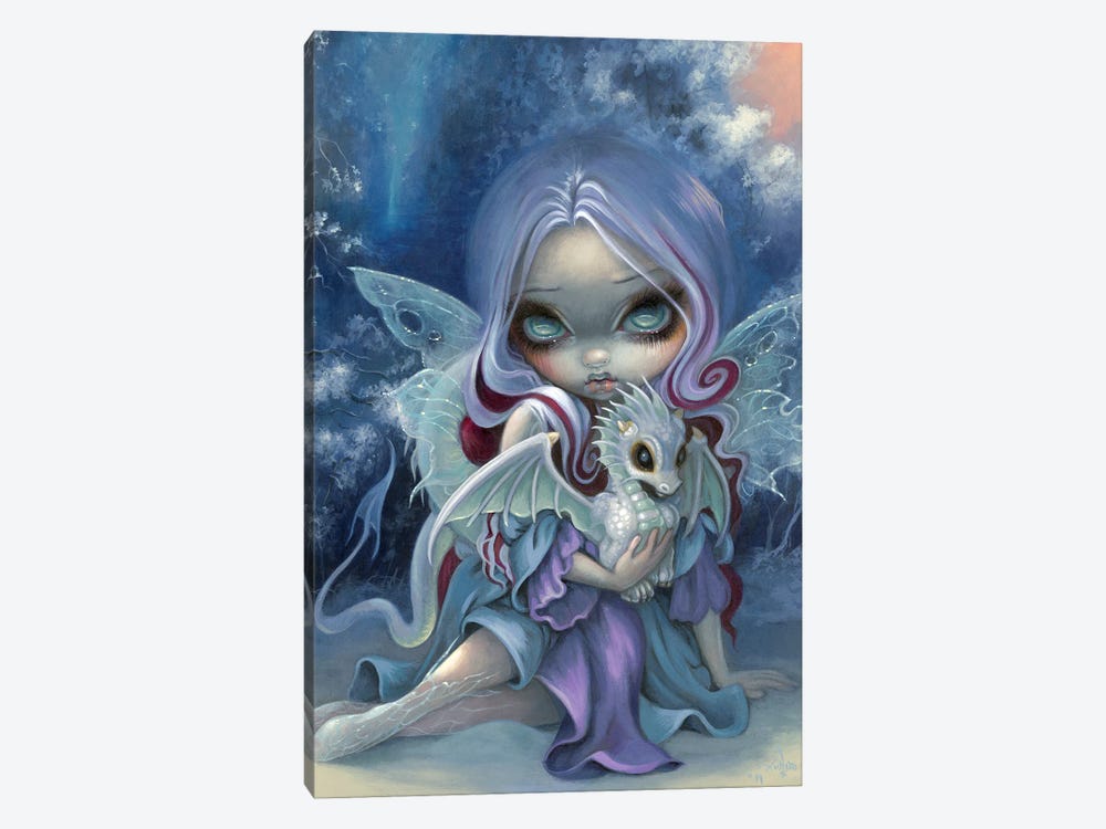 Wintry Dragonling by Jasmine Becket-Griffith 1-piece Art Print