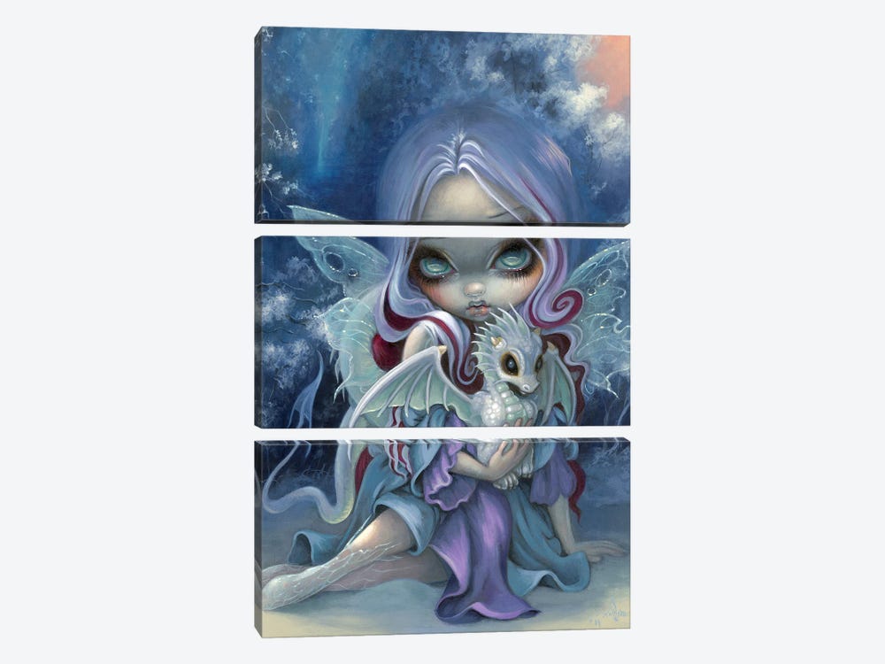 Wintry Dragonling by Jasmine Becket-Griffith 3-piece Art Print