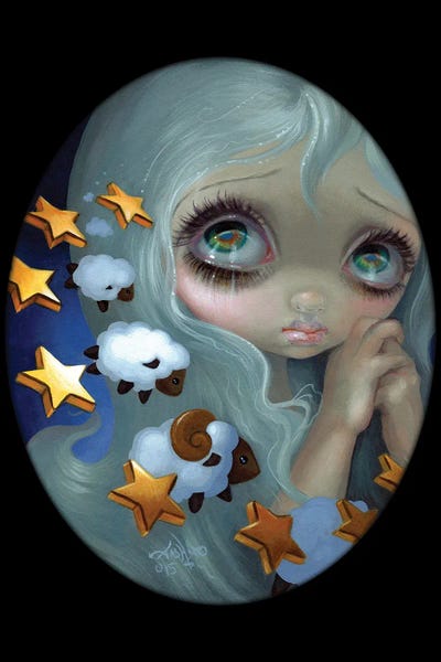 Sleeping & Napping: Counting Sheep by Jasmine Becket-Griffith