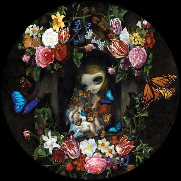 Butterflies and Flowers: Etreinte De Papillons by Jasmine Becket-Griffith