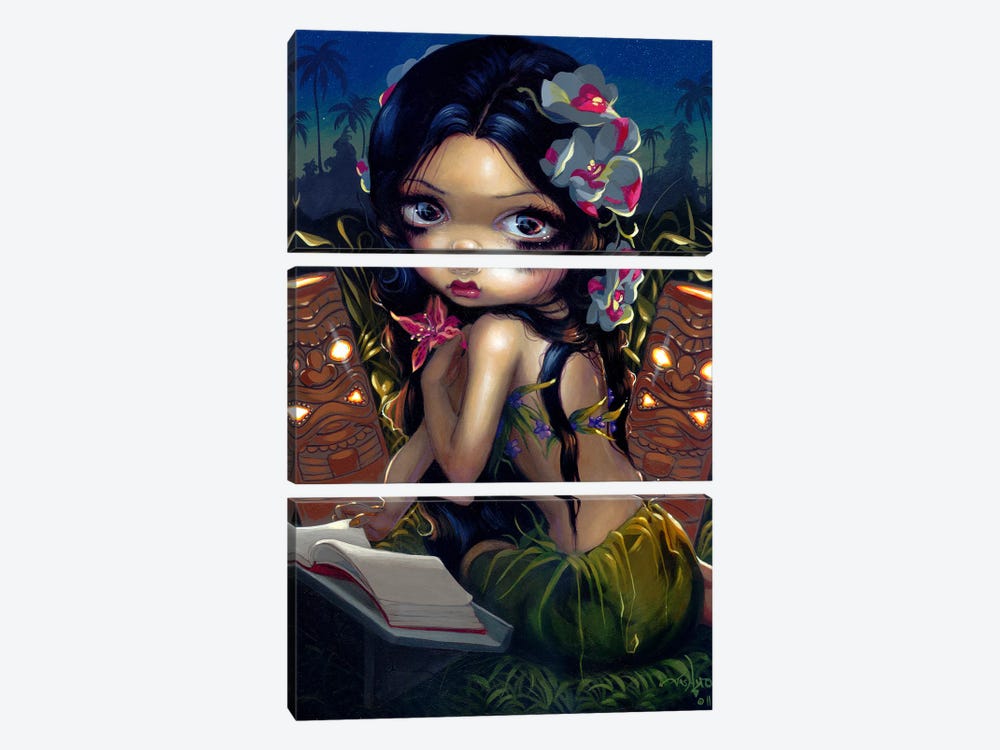 Amara And The Book by Jasmine Becket-Griffith 3-piece Art Print