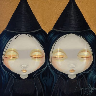 Faces Of Faery LV by Jasmine Becket-Griffith framed canvas print