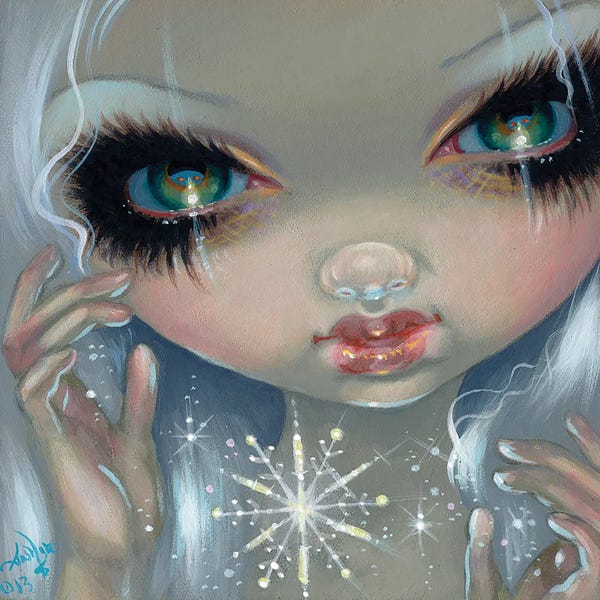 Snow: Faces Of Faery CCXV by Jasmine Becket-Griffith