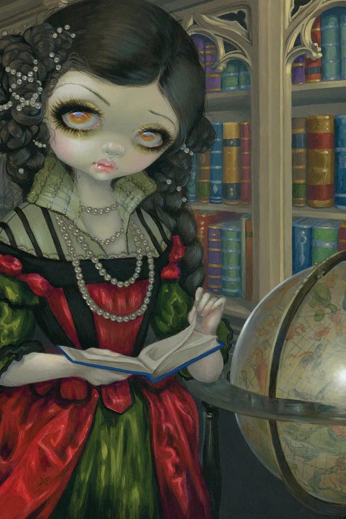 I Vampiri La Libreria by Jasmine Becket-Griffith wall art