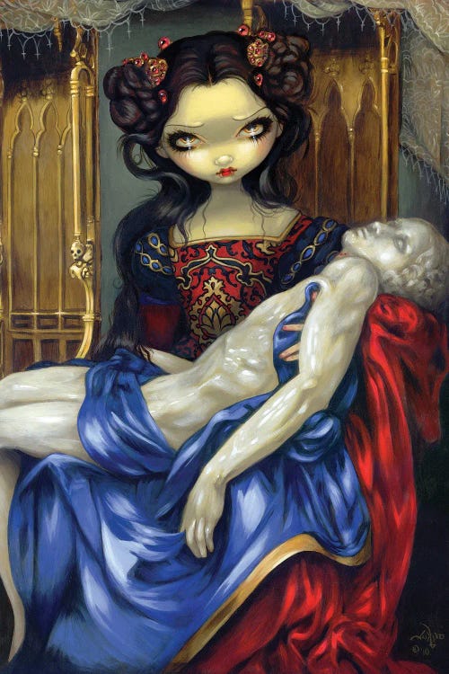 I Vampiri Pieta by Jasmine Becket-Griffith wall art