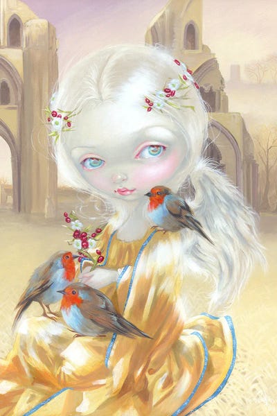 Angel At Glastonbury Abbey by Jasmine Becket-Griffith canvas print