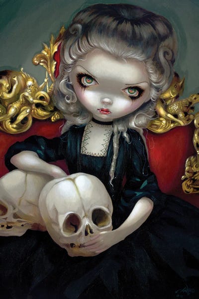 Les Vampires Les Cranes by Jasmine Becket-Griffith canvas print