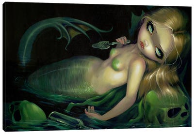 Absinthe Mermaid Canvas Art Print - Jasmine Becket-Griffith
