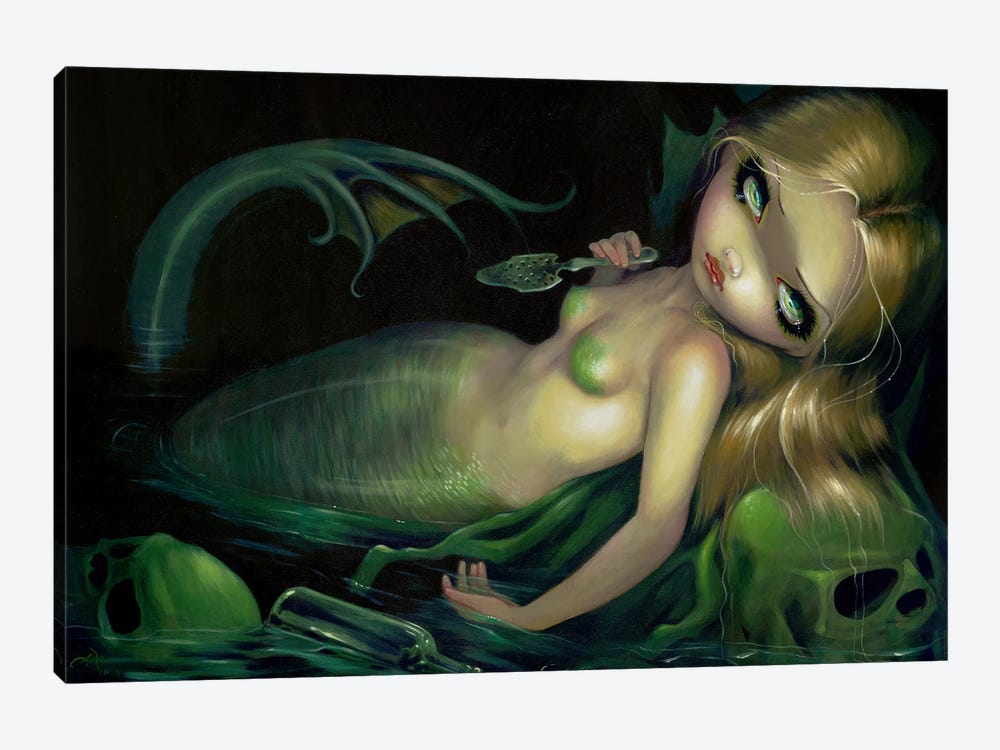 Absinthe Mermaid by Jasmine Becket-Griffith 1-piece Canvas Art