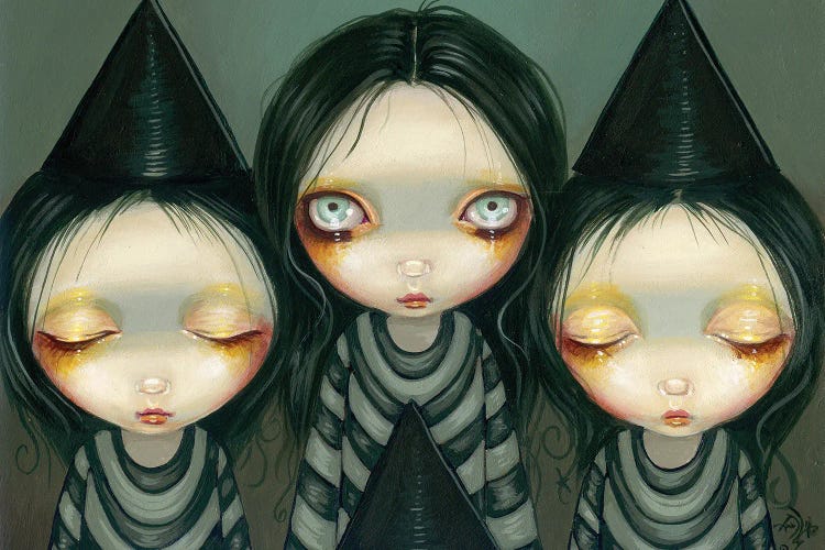 Three Witchy Sisters by Jasmine Becket-Griffith wall art