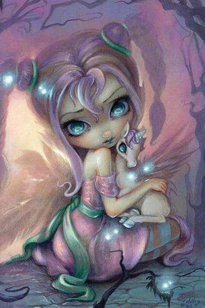 The Secret Lives Of Fairies: Unicorn Sunset by Jasmine Becket-Griffith