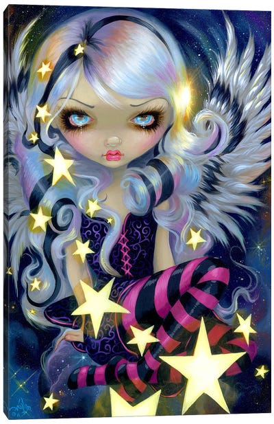 Angel Of Starlight Canvas Art Print - Jasmine Becket-Griffith