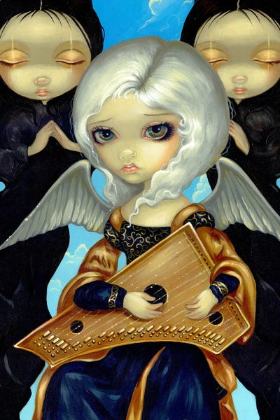 Jasmine Becket-Griffith: Angel With A Psaltery by Jasmine Becket-Griffith