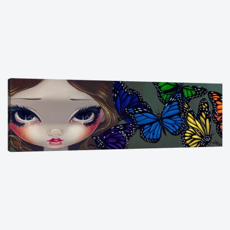 A Rainbow Of Butterflies Canvas Print #JGF22} by Jasmine Becket-Griffith Canvas Print