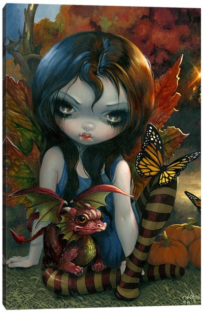 Autumn Canvas Art Print - Fairy Art