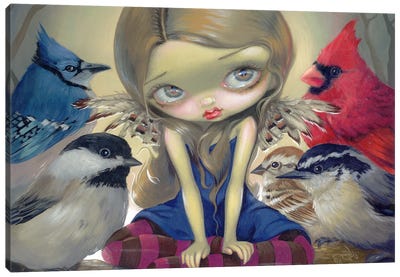 Backyard Birds Canvas Art Print - Jasmine Becket-Griffith