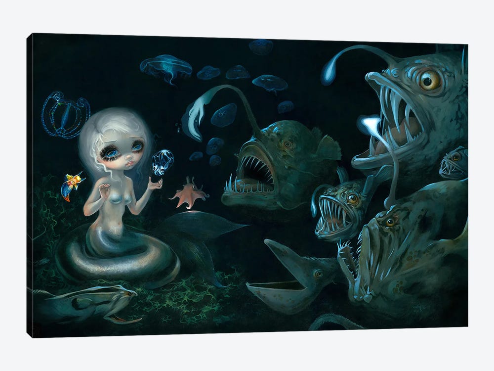 Abyssal Mermaid by Jasmine Becket-Griffith 1-piece Canvas Art Print