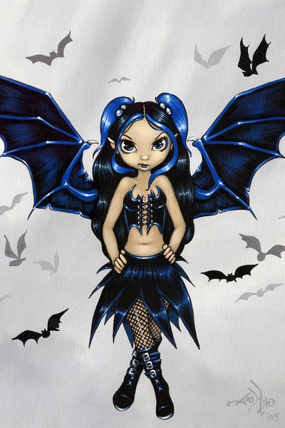 Bat Wings by Jasmine Becket-Griffith framed canvas print