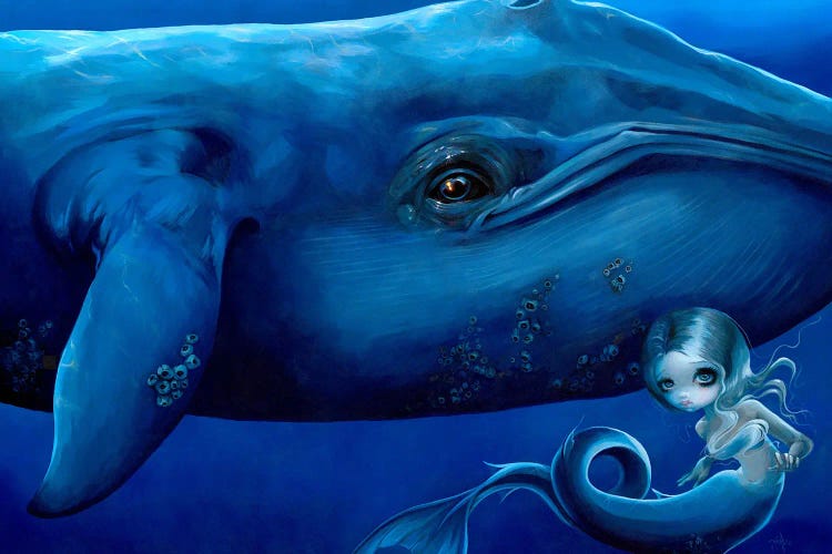 Big Blue Whale by Jasmine Becket-Griffith wall art