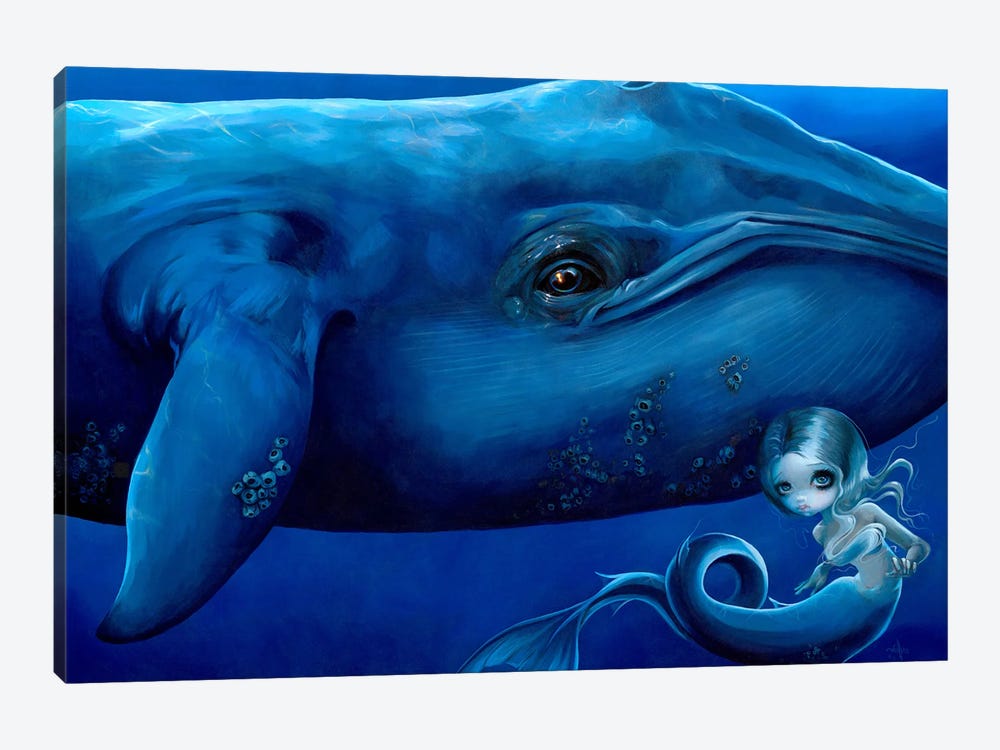 Big Blue Whale by Jasmine Becket-Griffith 1-piece Canvas Print