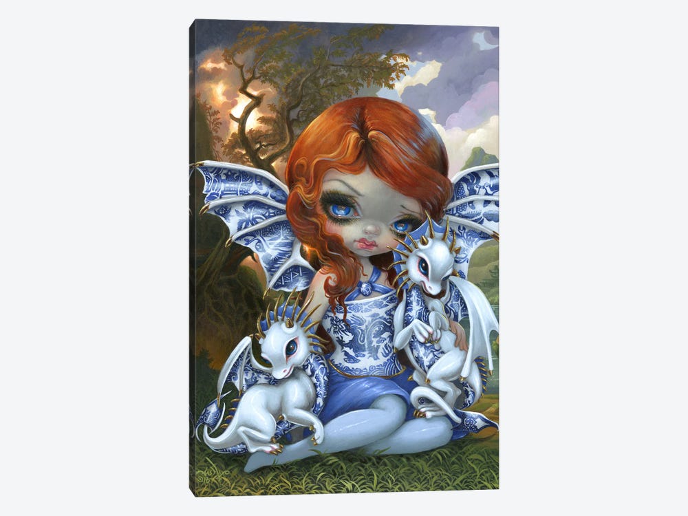 Blue Willow Dragonlings by Jasmine Becket-Griffith 1-piece Canvas Wall Art