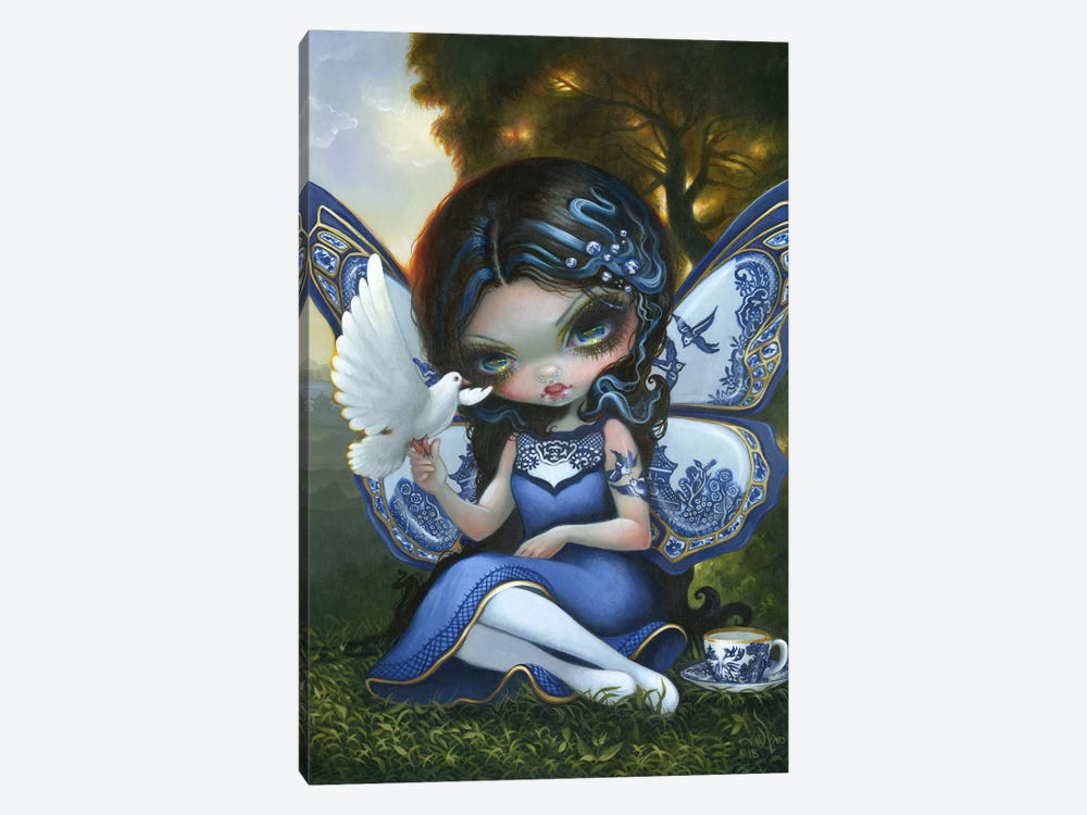 Blue Willow Fairy by Jasmine Becket-Griffith 1-piece Art Print
