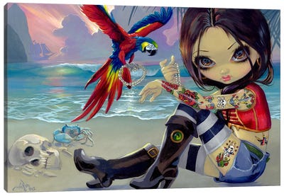 Bootstrap Betsy Canvas Art Print - Jasmine Becket-Griffith
