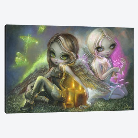 Bright Candles Burn Fast Canvas Print #JGF37} by Jasmine Becket-Griffith Canvas Art Print